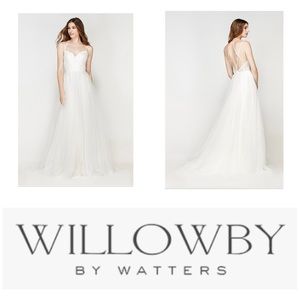 Willowby by Watters Madeira is a whimsical A-line gown! Immaculate condition